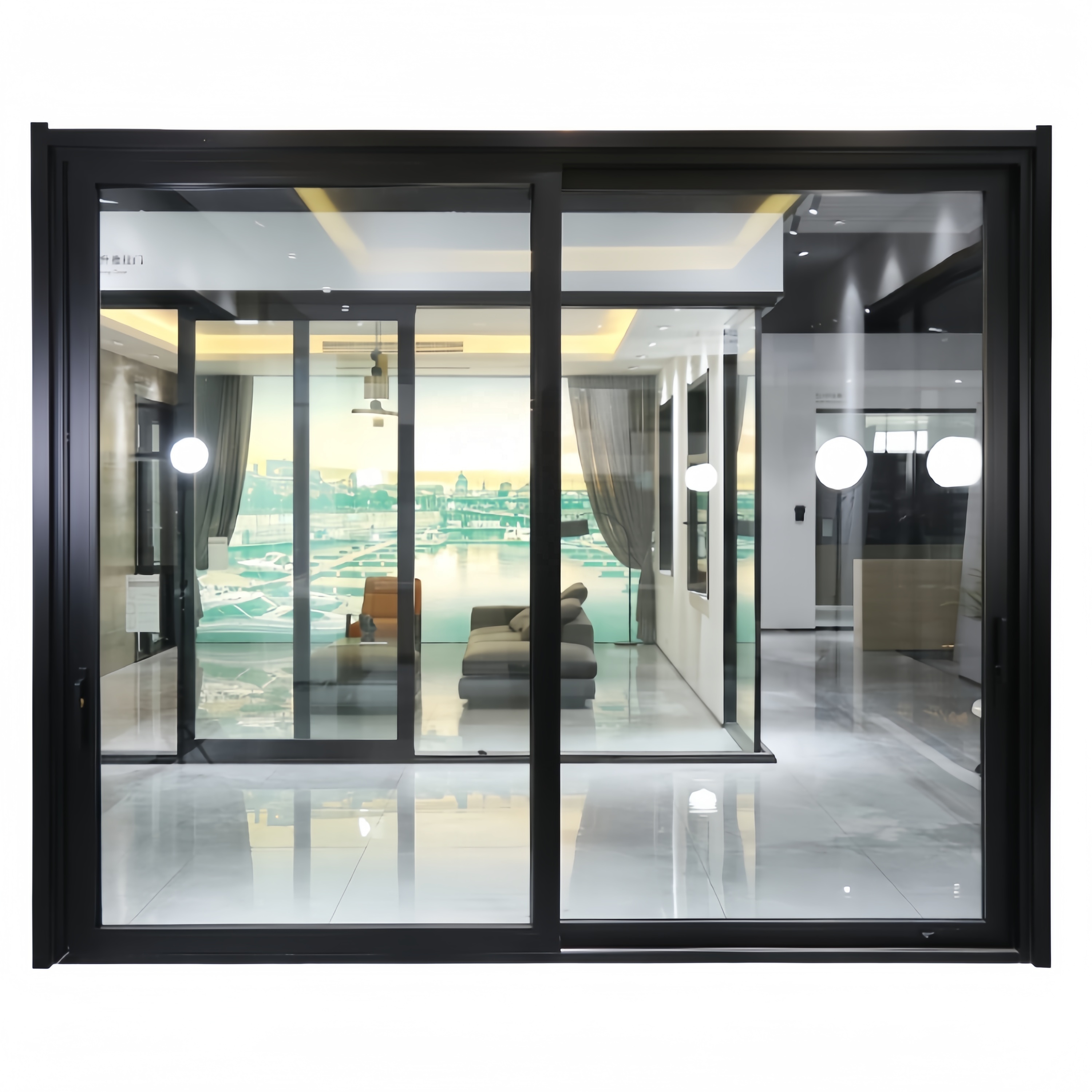 Sliding Door Customized New Design Balcony Glass Door Double Glass Exterior or Interior Panoramic Aluminum Sliding Door for Sale