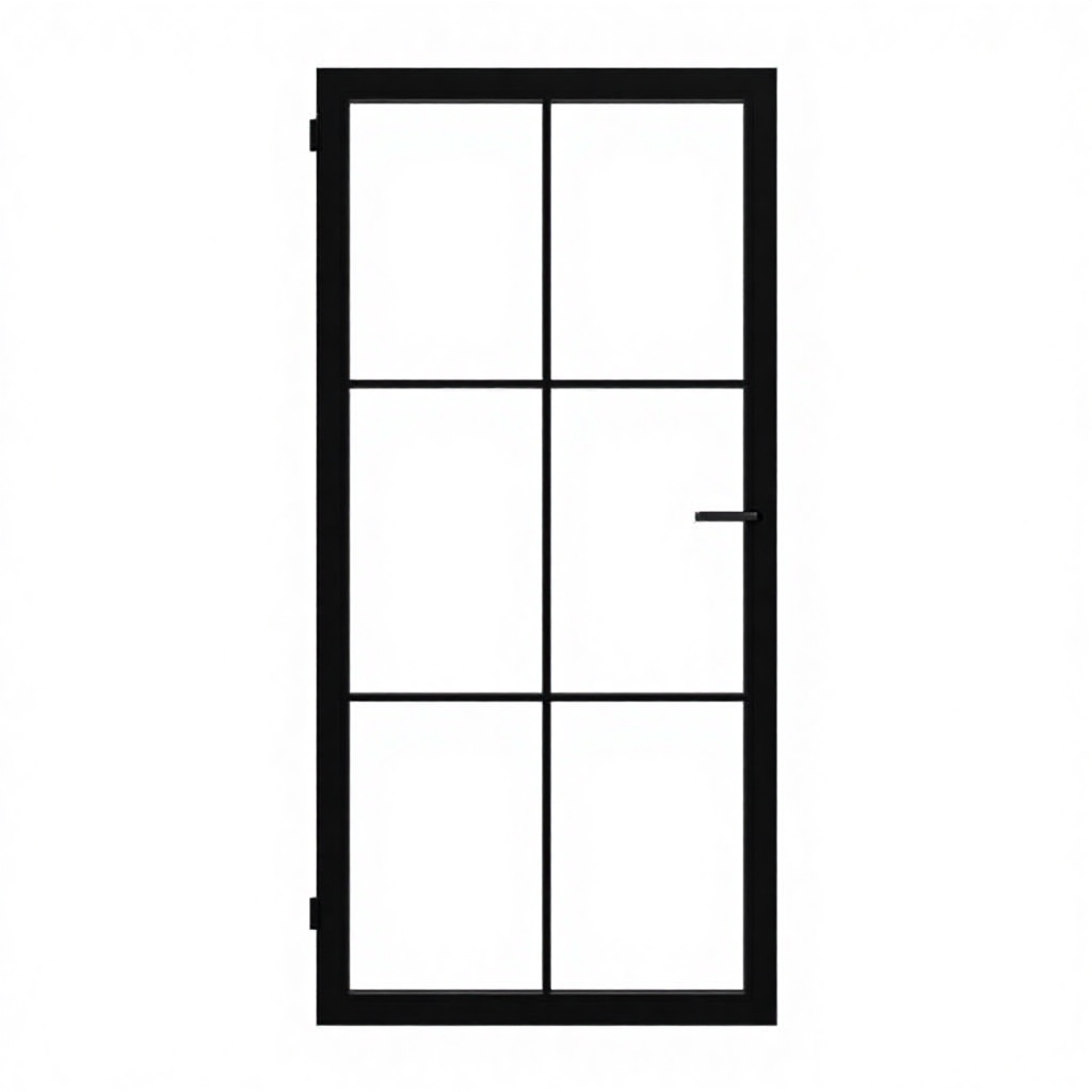 Aluminum Frameless Glass Door | Modern Fire Prevention Design Finished Surface for Balcony/Indoor Room Divider Commercial Use