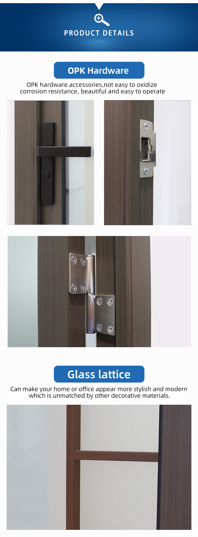 Eloyd Modern Aluminum Double Door French Doors Exterior Glass Front Terrace External Pantry Casement Soundproof Kitchen Villa