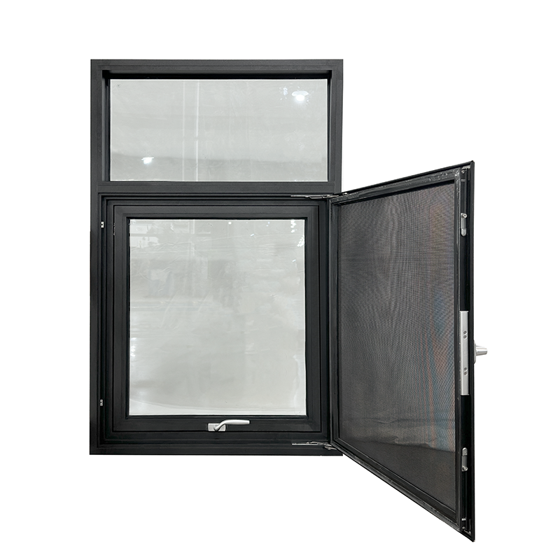 Custom Aluminium Bathroom Ventilation Fixed Glass Awning Window With Screen