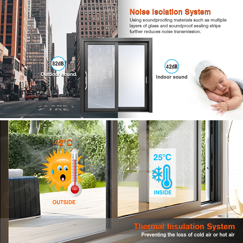 Heavy Sliding Door Aluminum Veranda Patio Sliding Door Glazed Lift Sliding Doors