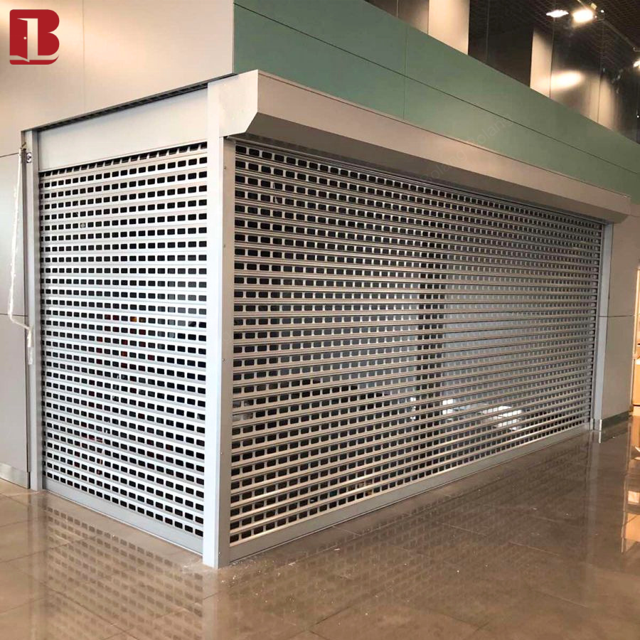 Bolang Aluminum Alloy Grill Roller Shutter Door Hollowed-out Remote Control Breathable Anti-theft Security Corrosion Resistant