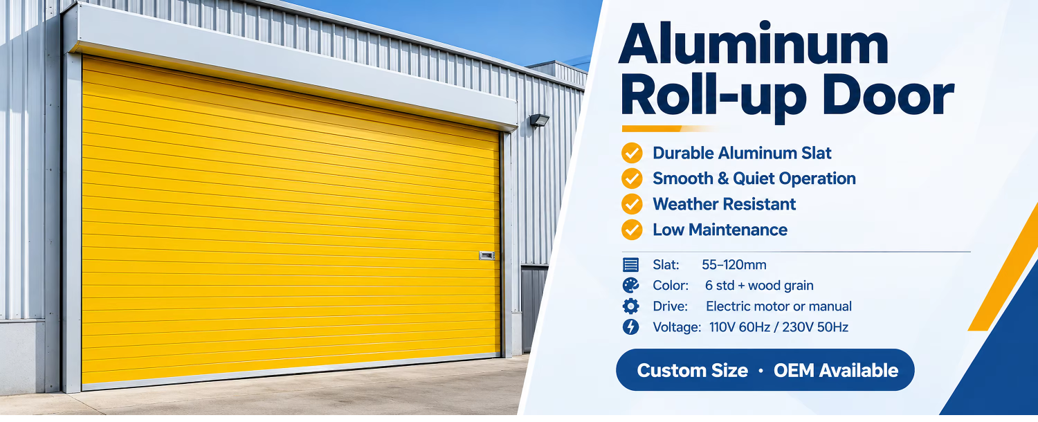 Security Aluminum Alloy Roller Shutter Door Automatic Overhead Rolling Door Insulated Residential Garage Door Wholesale