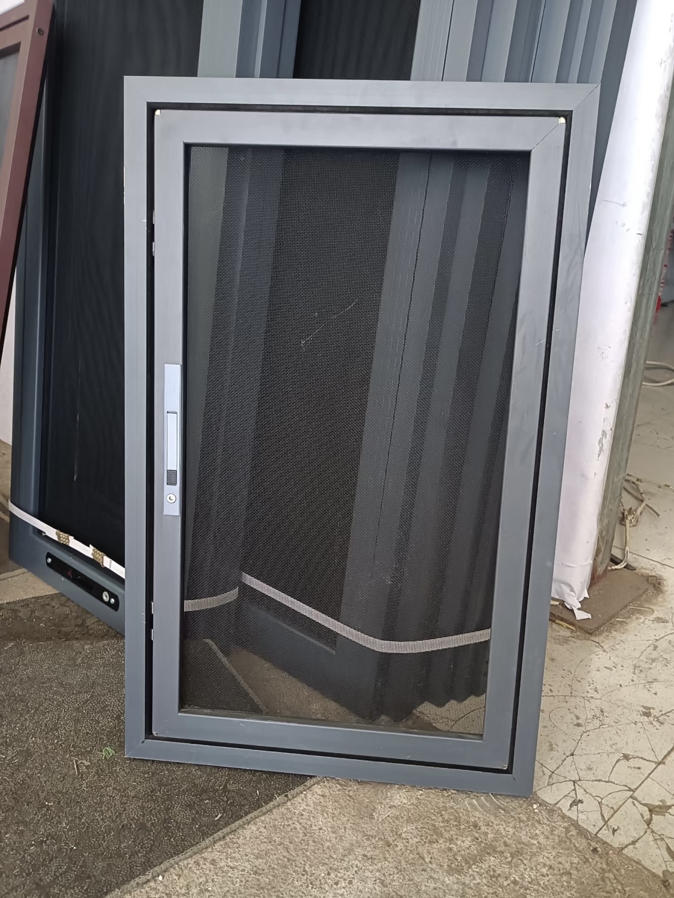 High Quality Modern Outdoor Anti-Mosquito Anti-Fly Insect Screen Window Aluminum Alloy Frame Easy Install Door
