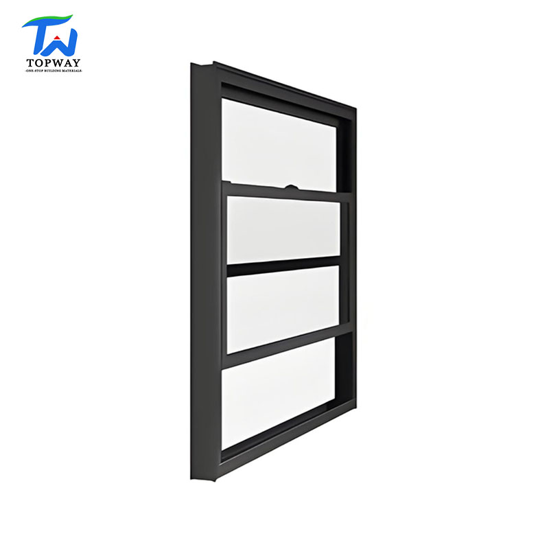 Topway High-Performance Best Price Glazed Sash Windows Aluminum Vertical Sliding Window Double-Hung &amp; Single-Hung Windows