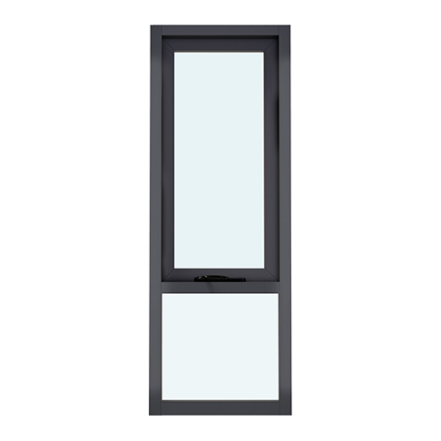 Commercial Customized Aluminum Windows Sound Proof Insect Control Rolling Open Crank Out Casement Windows