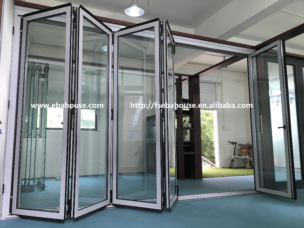 Aluminium Glass Folding Door Alfresco Stacking Bifold Door Comply with AS2047 Folding Glass Doors