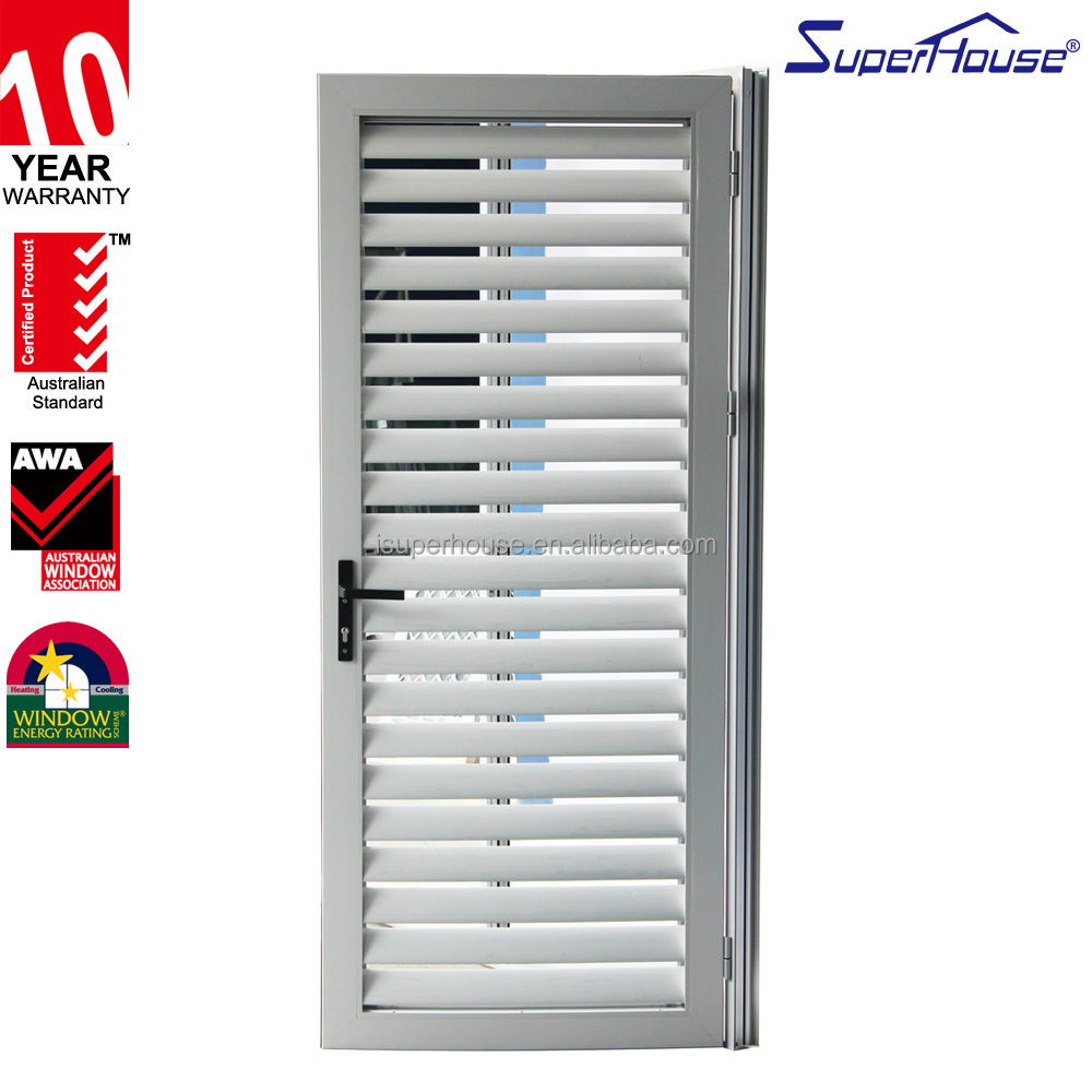 Superhouse Economical Exterior Aluminium Louver Swing Out Door
