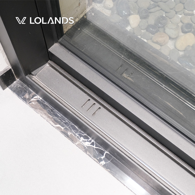 Lolands Modern Aluminum Alloy Double Glazing Sliding Wardrobe Doors Interior Kitchen Sound Insulation Folding Fiberglass Screen