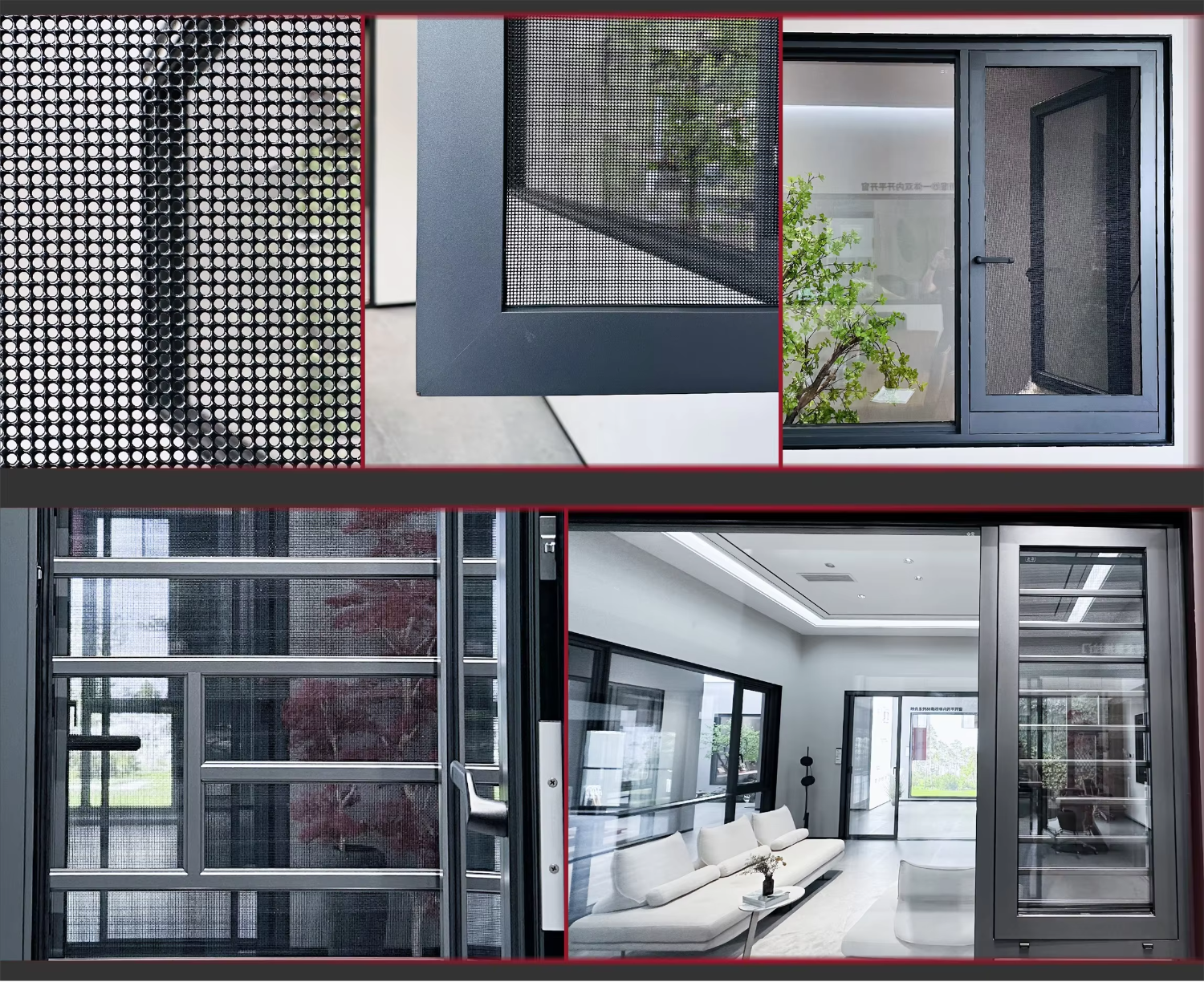 NFRC Tilt and Turn Black Narrow Frame Double Glazed Thermal Break Modern Residential Aluminum Windows House Aluminium Window