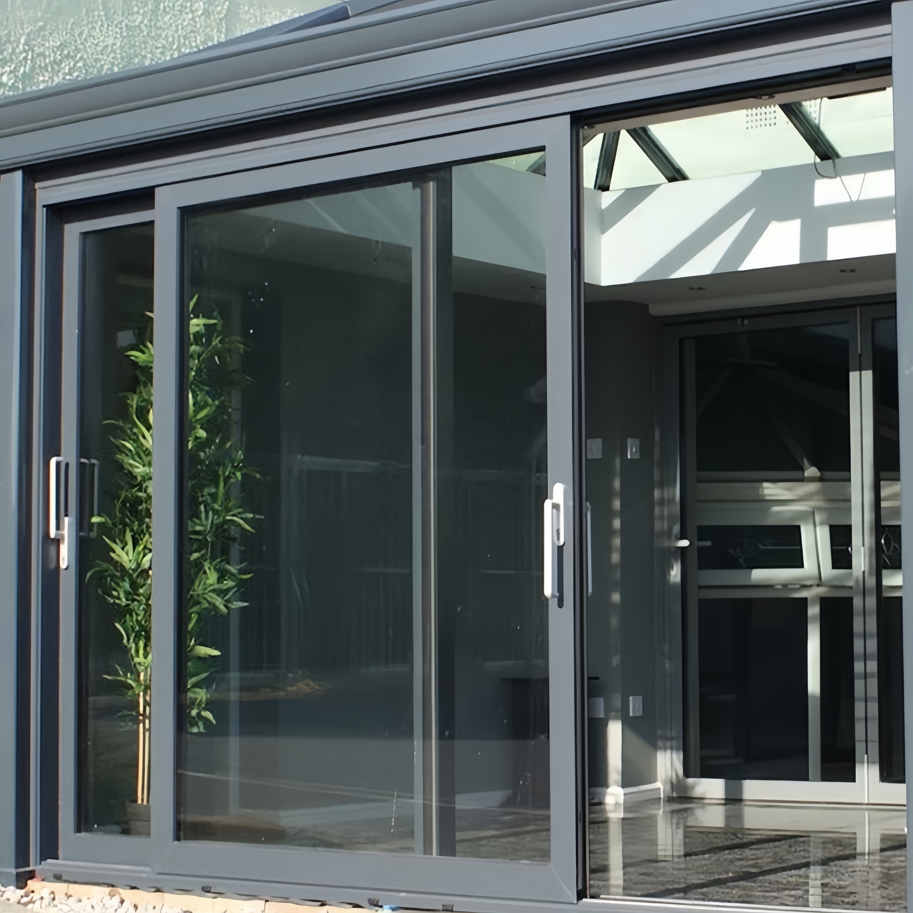 Sliding Door Customized New Design Balcony Glass Door Double Glass Exterior or Interior Panoramic Aluminum Sliding Door for Sale