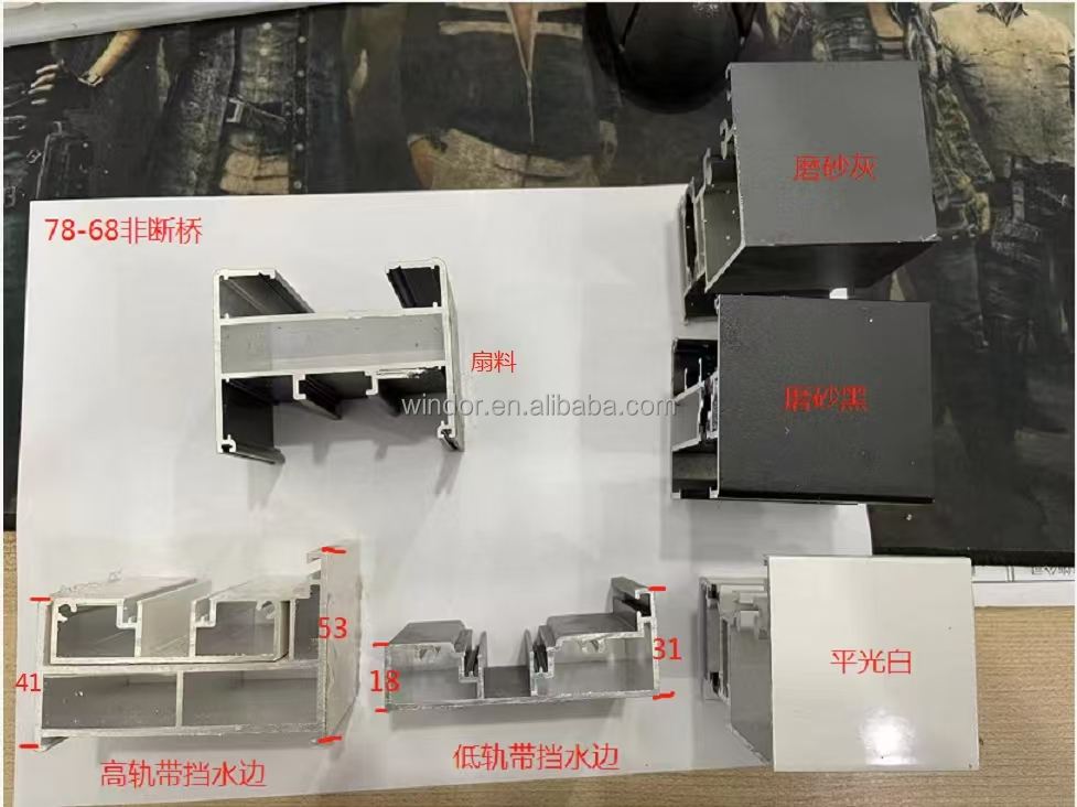 Modern Design Large Triple Glass Bi Fold Aluminium Vertical Sliding Folding Window Door Hurricane-Proof Impact Folding Aluminum