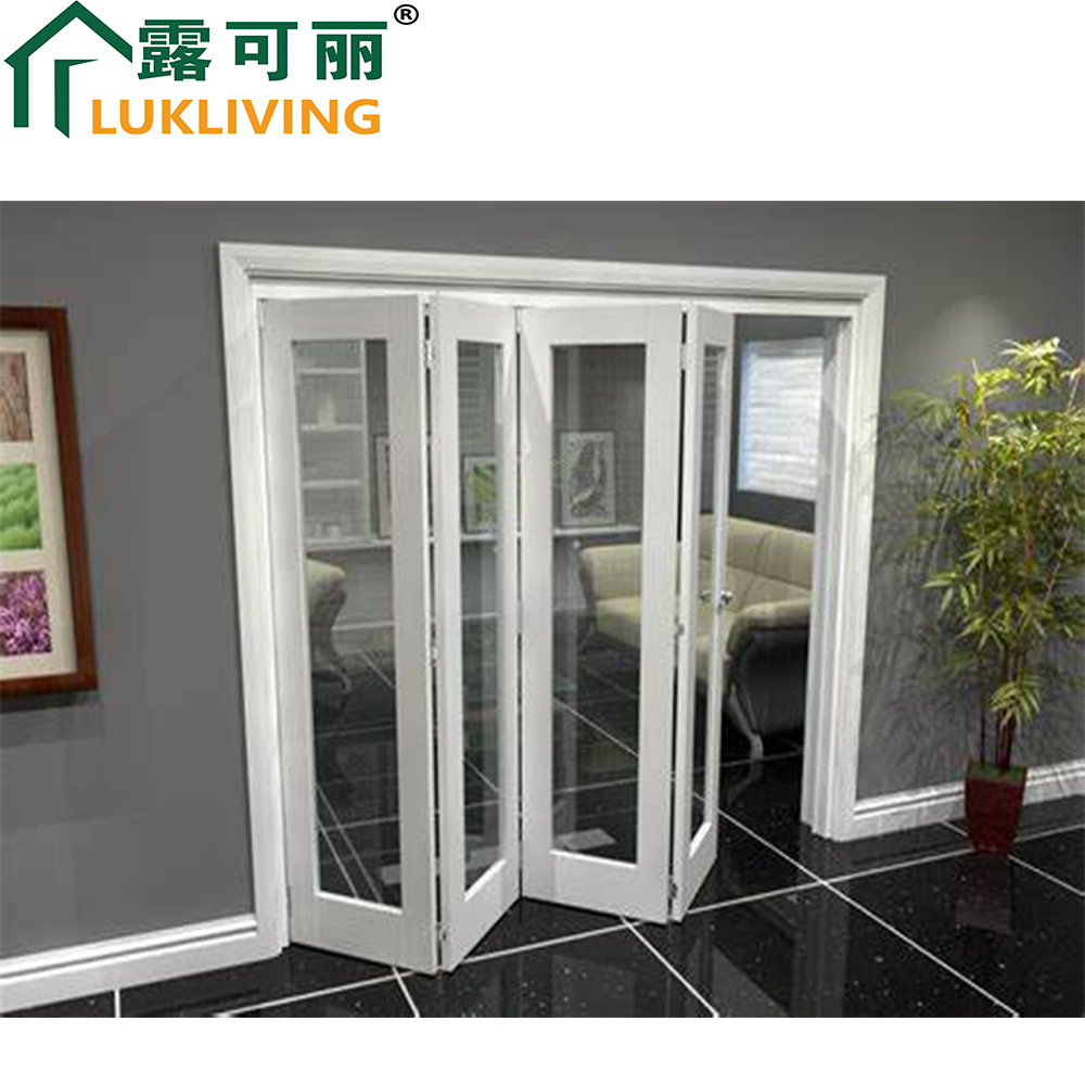 Lukliving Aluminium Bi Fold Doors White Grill Aluminium Bi Folding Door Bifold Doors