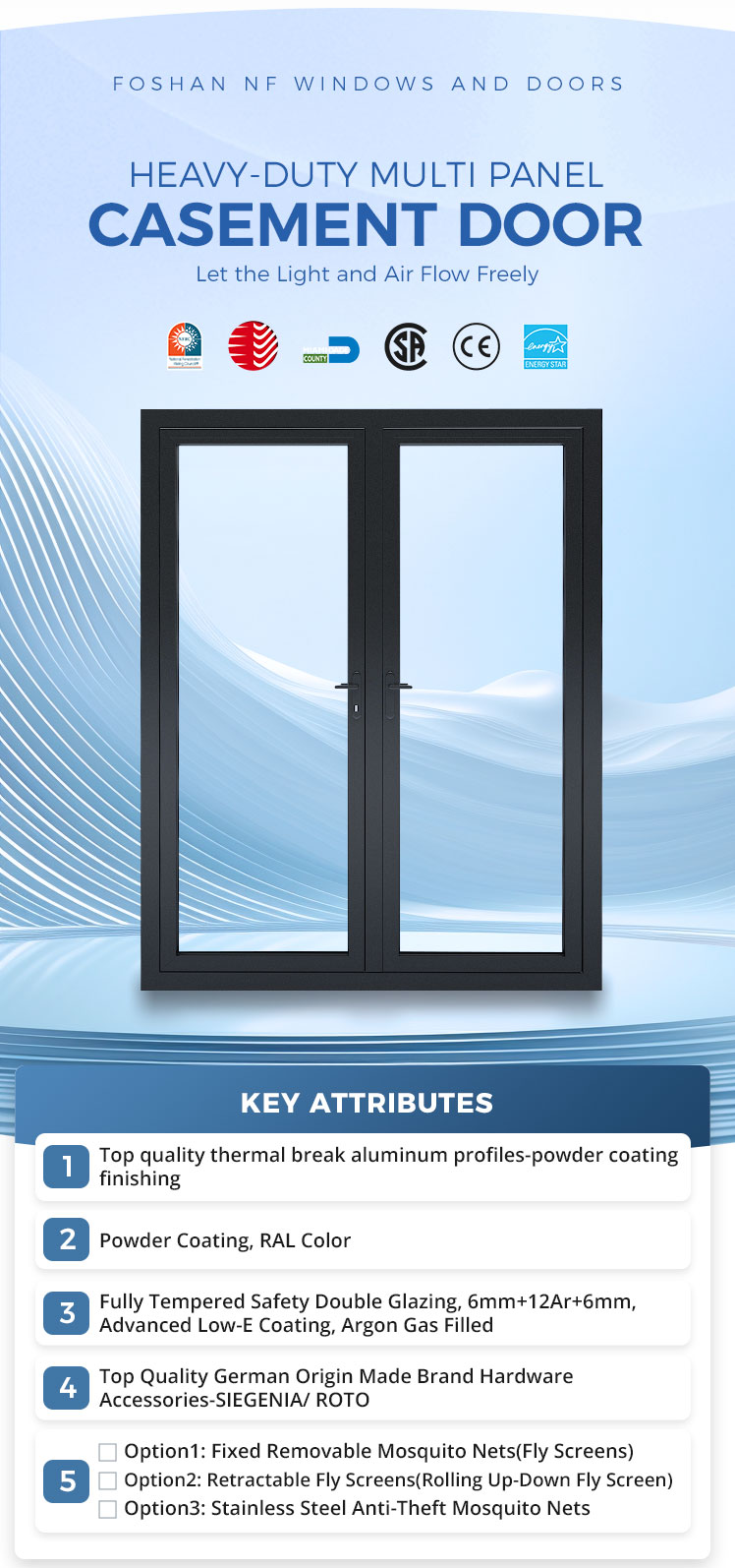 Aluminium French Door Details