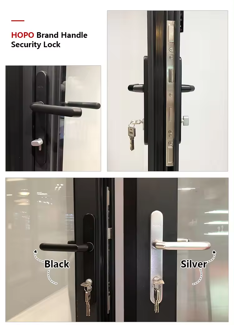 Forged French door details