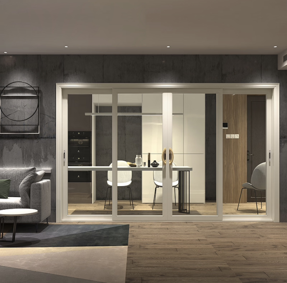 Modern Aluminum Double Glazed Thermal Insulation Soundproof Glass Exterior Door Balcony Door