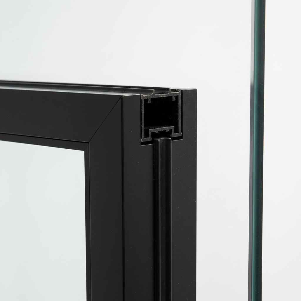 For Modern Black Aluminum Alloy French Design Double Glazed Tempered Glass Sliding Door 5-Year Warranty for Interior