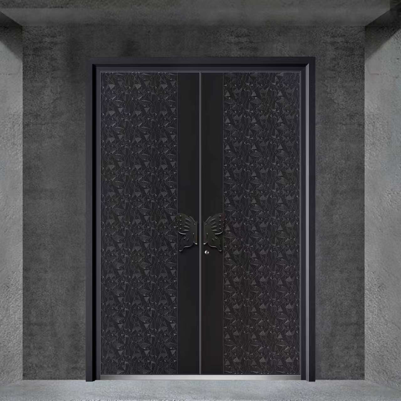 Total Solution ODM/OEM Support Villa Safety Aluminum Security Metal Main Hinge Entry Armored Door