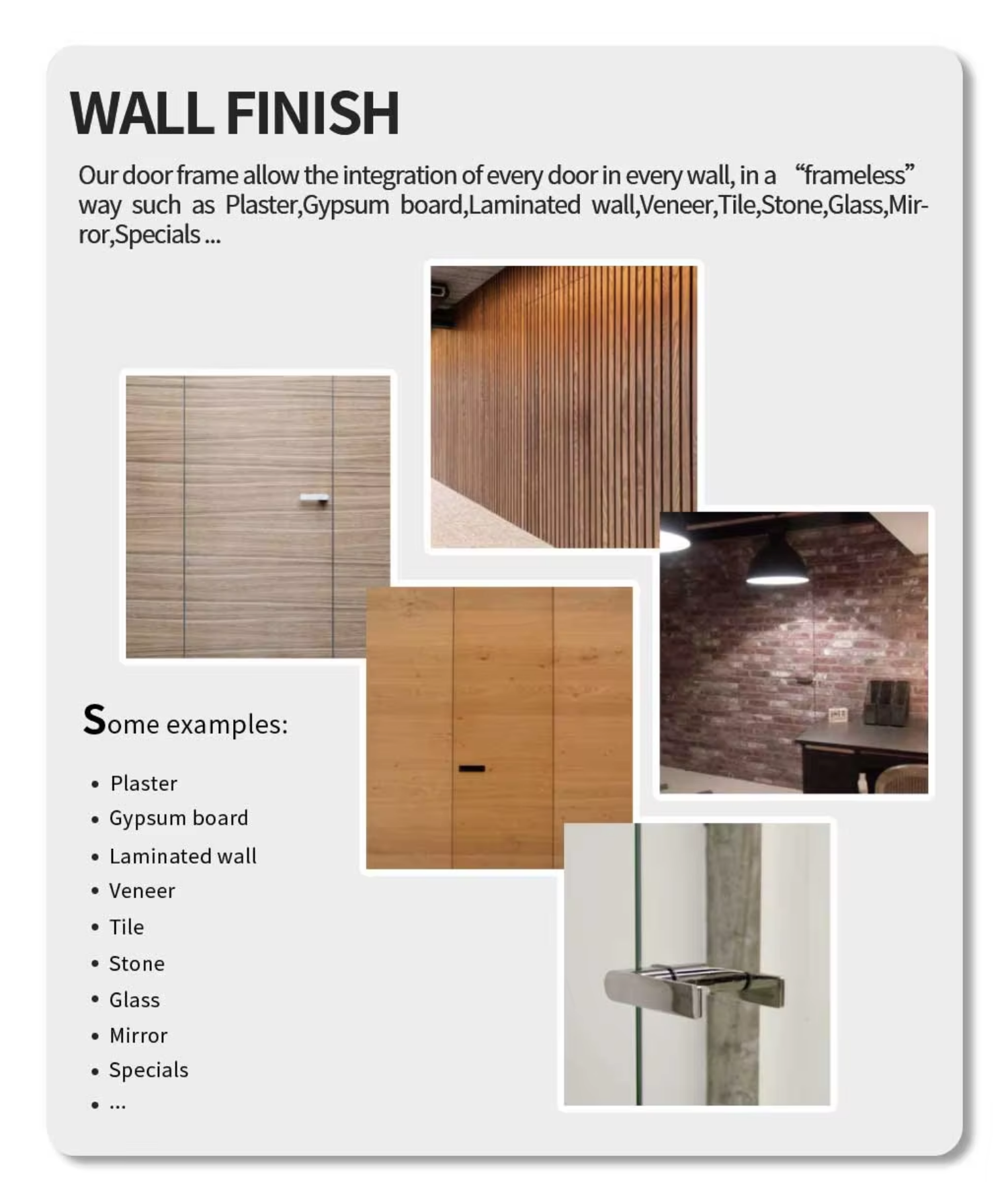 Premium Luxury Fire Rated Frameless Hidden Leather Finish Aluminium Interior Door for High-End Residential Project