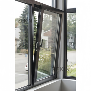 Customized for Engineering Project Aluminum windows and Doors Double Glazed Tempered Glass NFRC AS2047 Aluminum Casement Window