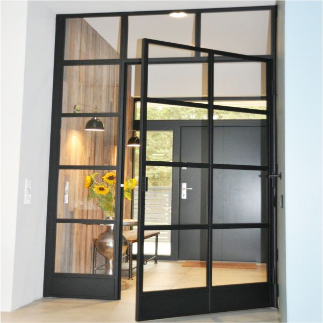 Exterior Crittall Doors Aluminium Arch Doors Steel Look Slimline Arch Top Aluminum Glass Door