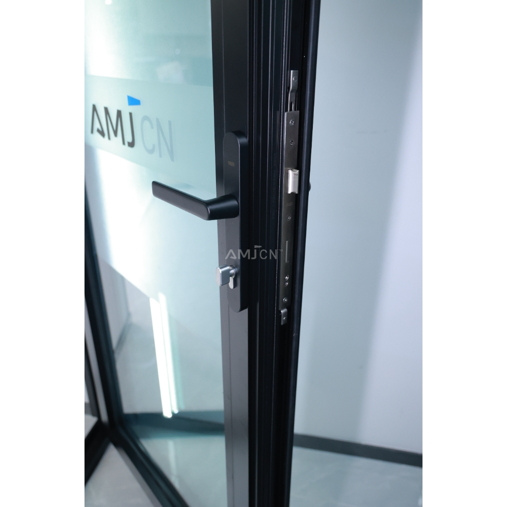 AMJ Exterior Entry Crittal Doors USA Design Tempered Glass Aluminum French Double Glass Doors Patio NFRC Swing Casement Door