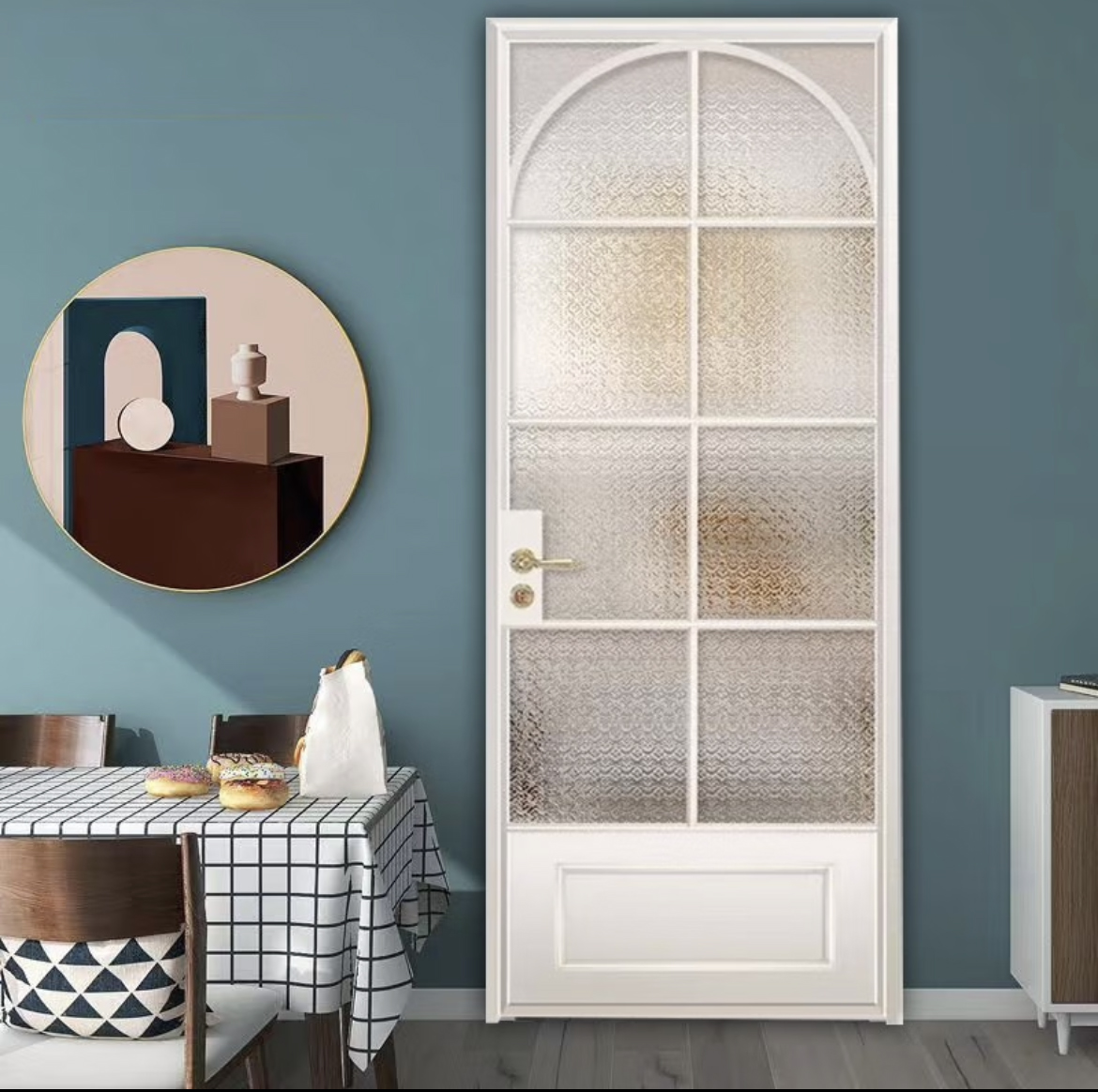 Versatile Performance Soundproof Insulated French Custom Glass Options Patio Doors Aluminum Casement Door Thermal Break