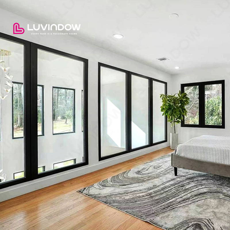 Factory Direct Price Reliable Thermal Break Aluminum Tilt Turn Window Triple Insulated Tempered for Exterior Kitchen Villa