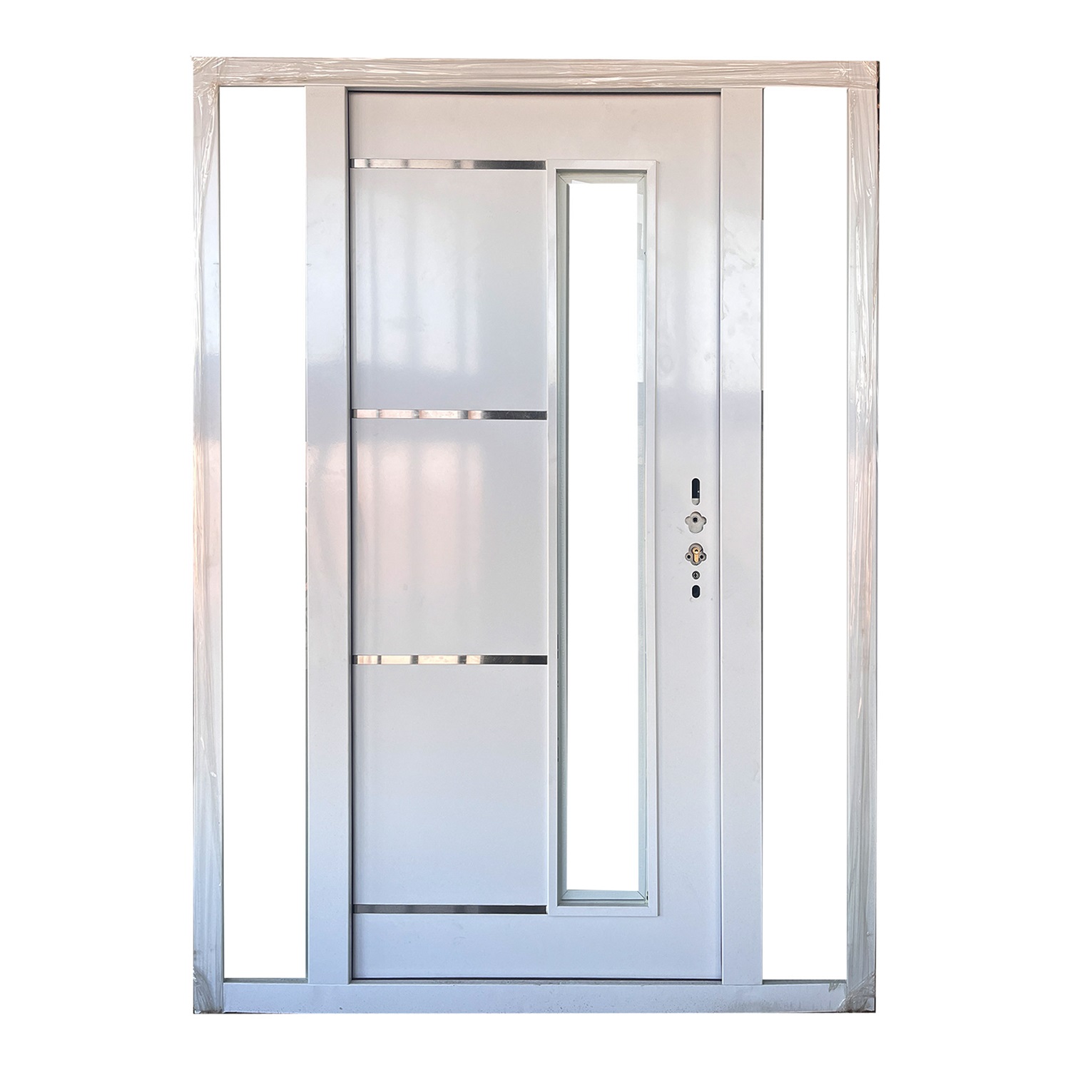 Hot Sale Security Steel Single Gate Door Exterior Metal Security Front Entry Doors for Houses