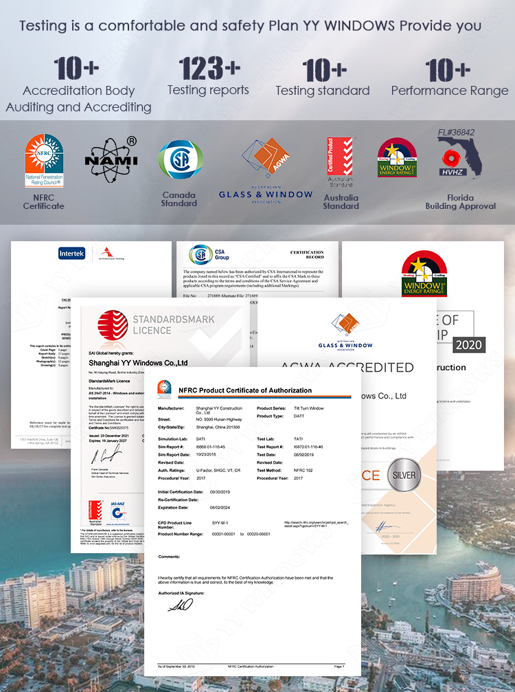 NFRC and NAMI Certificates