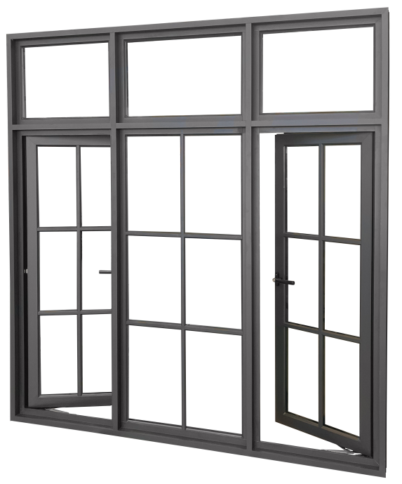Hurricane Impact Windows Aluminium Casement Windows Swing Customized Miami Approval Casement windows