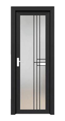 Aluminium bathroom doors