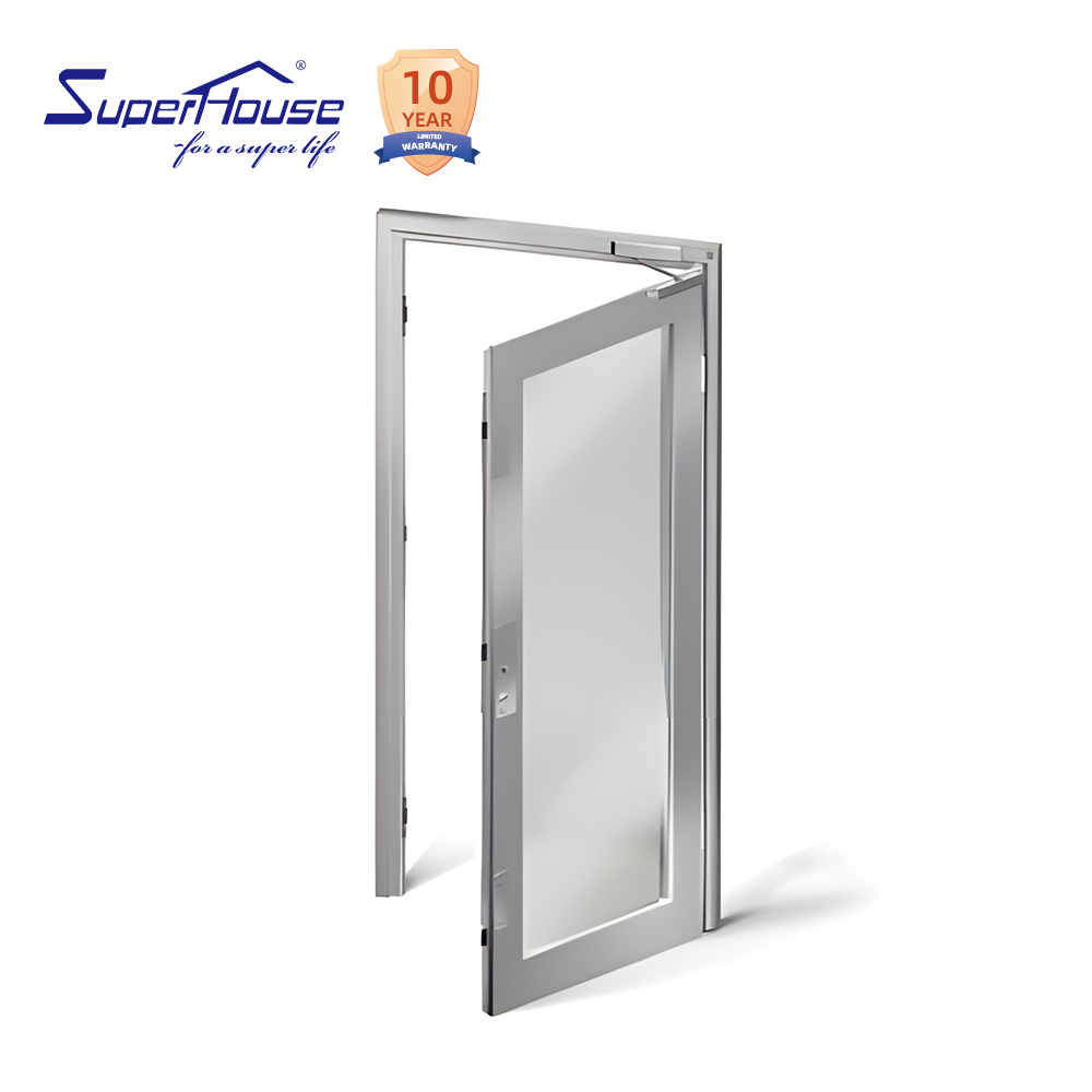Superhouse Modern Aluminium Entry Door with Glass Chinese Factory Cheap