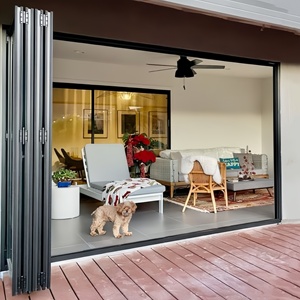 Hurricane Proof Folding Aluminum Bi-fold Doors