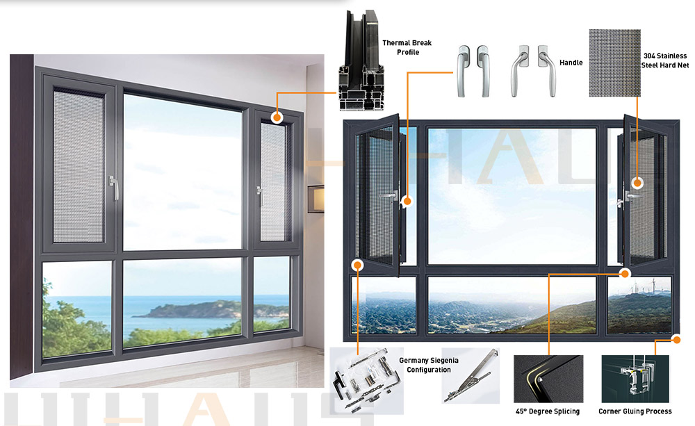 Aluminium Window Engineering Profile
