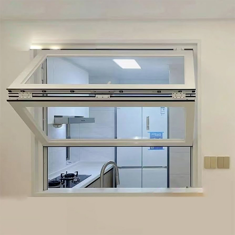 New Innovation Aluminum Alloy Vertical Folding Frameless Bifold Window Modern Design Exterior Balcony Kitchen Soundproof Thermal