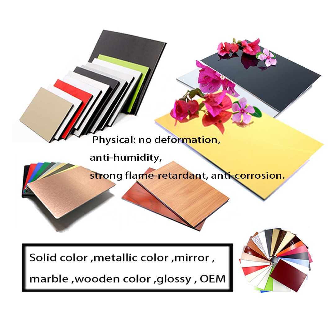 PVDF Coated Timber Look Modern Aluminum Composite Door 3mm/4mm ACP Sheets for Kitchen Bedroom Hotel Use Waterproof Lightweight