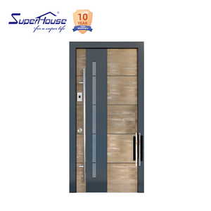 Superhouse Modern Aluminium Entry Door with Glass Chinese Factory Cheap