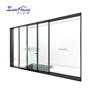 Ultra Narrow Frame Aluminum Sliding Door Double Glass Soundproof Slim Frame