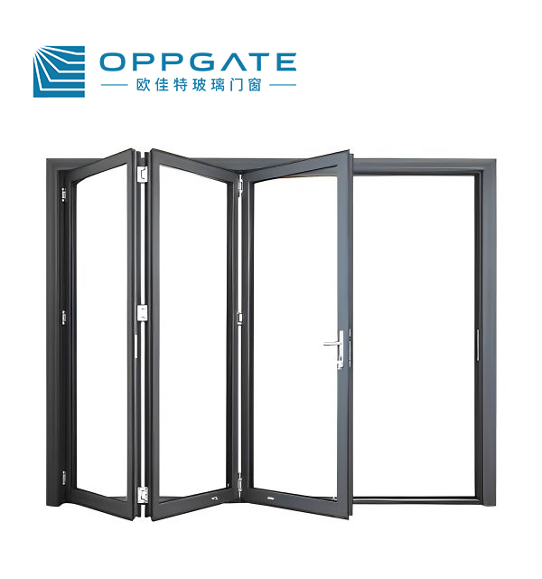 Corrosion Resistant Folding Door With Sliding Track Accordion Door And Commercial Folding Door Factory And Folding Sliding Doors
