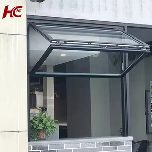 Modern Aluminum Double Glazing Vertical Folding System