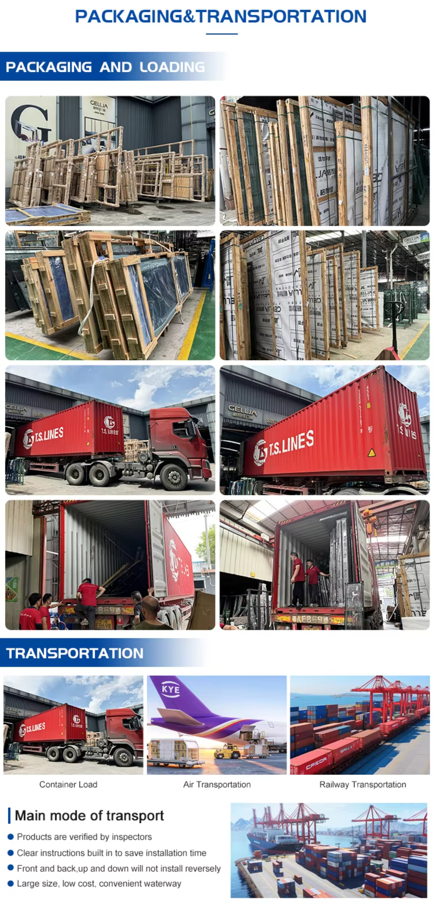 Packaging and Shipping Standard Specifications