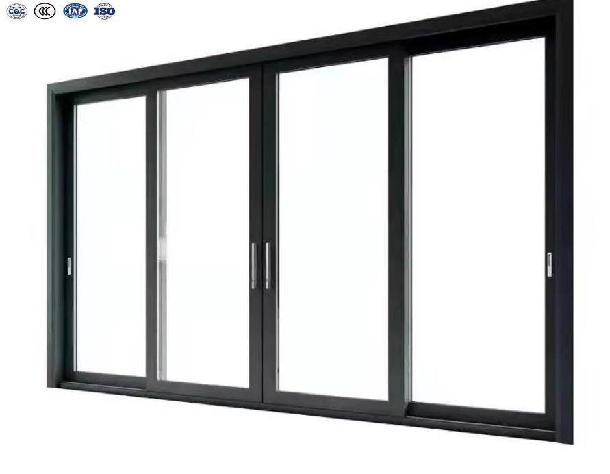 Factory Wholesale Customization Aluminum Windows Heavy Duty Hurricane Impact Interior Grill Design Sliding Window