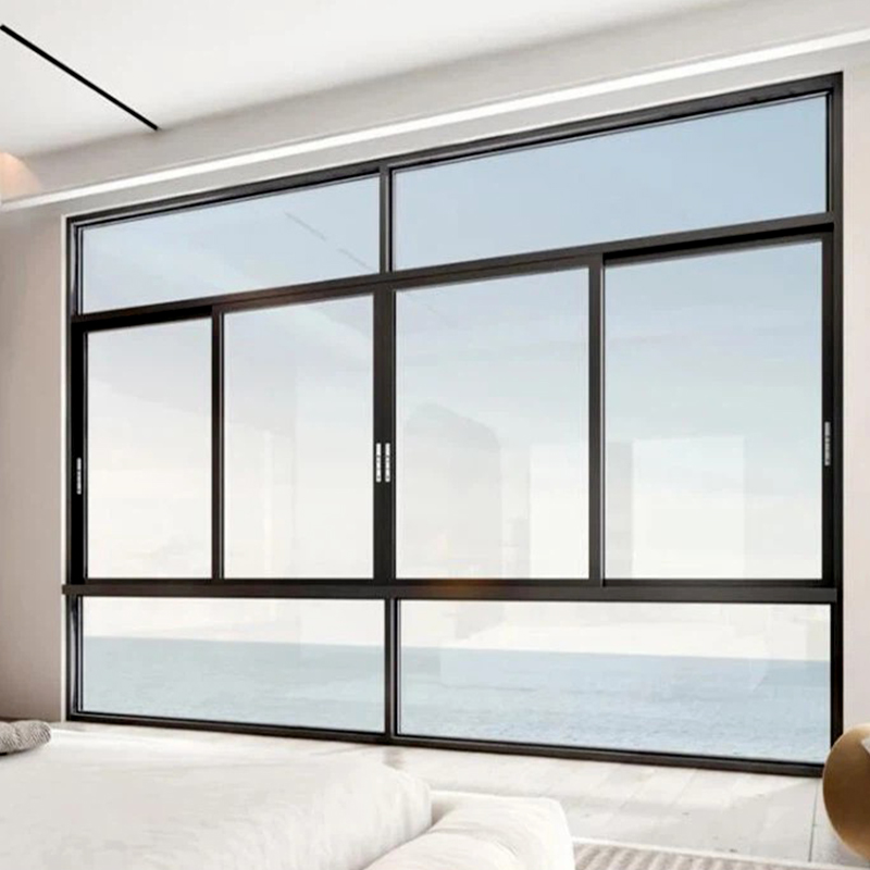 Modern Design Style Aluminum Alloy Heat-Insulated Broken Bridge Vertical Sliding Doors Windows Apartment