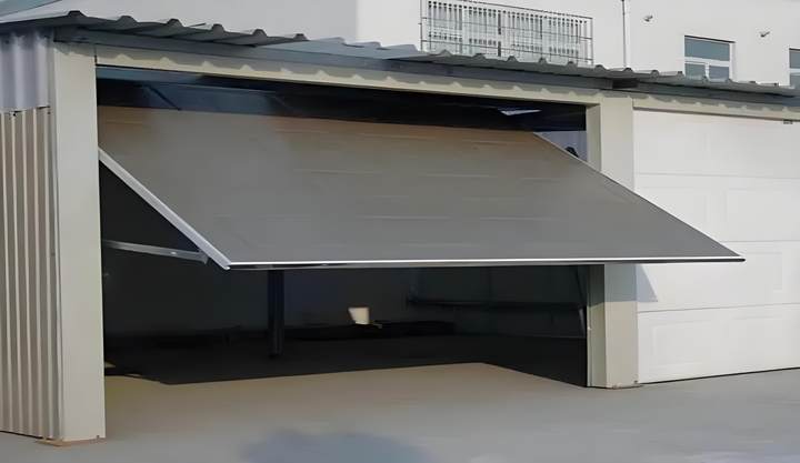 Trackless elevated garage structure