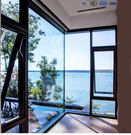 Sliding Windows Prices Double Glass Hurricane Impact Aluminum Modern Soundproof Home Building White Color Graphic Horizontal