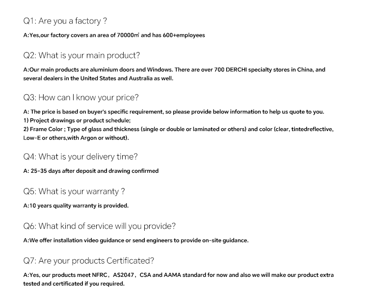 FAQ support