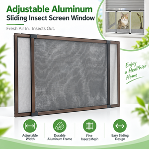 Extensible Aluminium Sliding Window Insect Screen Frame