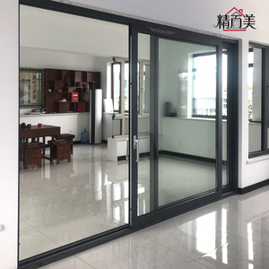 Minimalist Wind Resistant Well Sealed Anti Collision Smooth Sliding Large Glass Panel Aluminium Lift and Slide Door