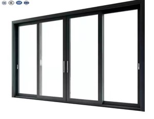Factory Wholesale Customization Aluminum Windows Heavy Duty Hurricane Impact Interior Grill Design Sliding Window